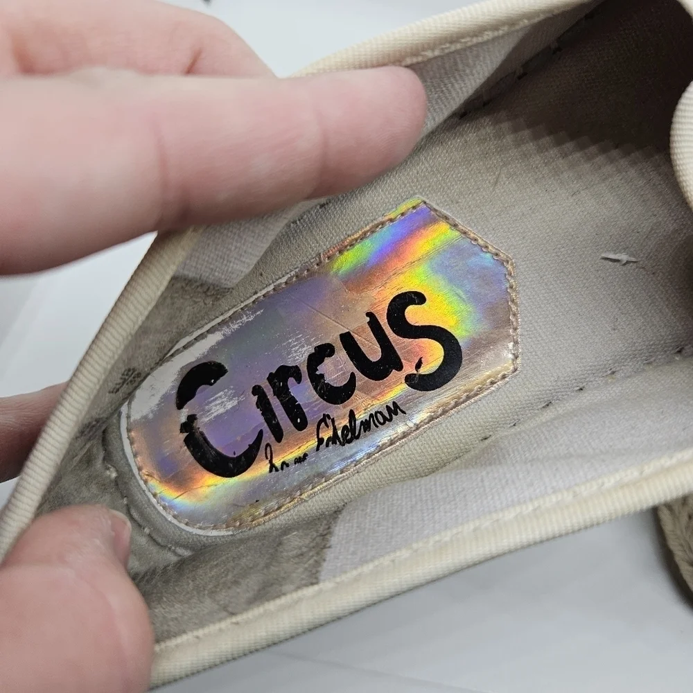 Circus by Sam Edelman Christina Platform Espadrilles beige size 9M